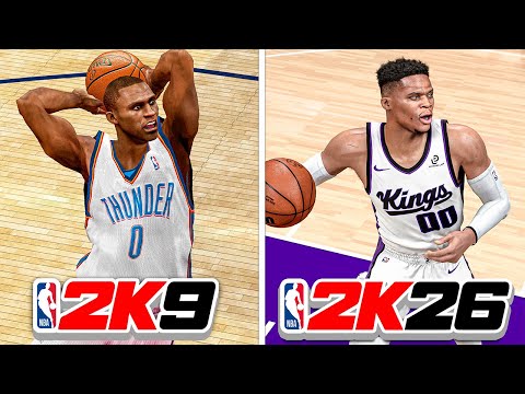 Видео: Совместные броски Рассела Уэстбрука в каждой гонке NBA 2K