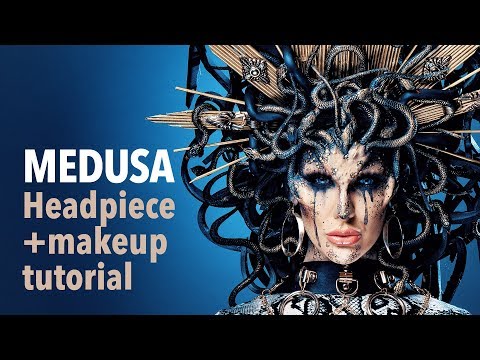 Видео: Урок по созданию головного убора и макияжа Медузы