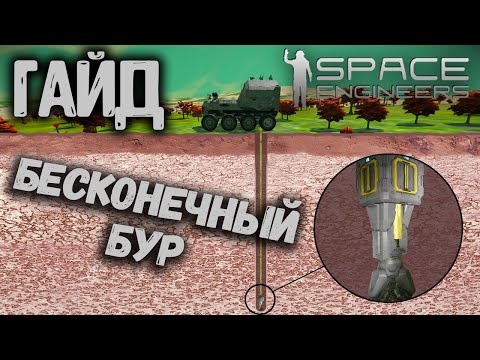 Видео: Гайд как построить БЕСКОНЕЧНЫЙ БУР! БЕСКОНЕЧНАЯ ГЛУБИНА! Гайд по Space Engineers!