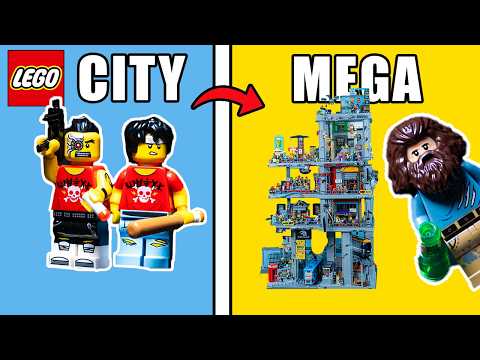 Видео: Я построил LEGO CITY в мегаздании