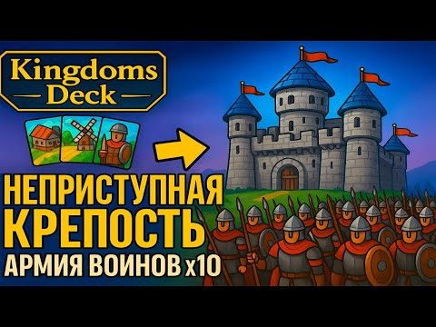 Видео: Как я создал  НЕПРЕСТУМНУЮ КРЕПОСТЬ и УБИЛ ВСЕХ ВРАГОВ ► Kingdoms Deck