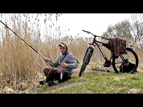 Видео: Весенний ход плотвы. Вело-рыбалка. Рыбалка на поплавок!