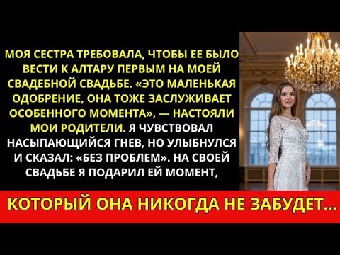 Видео: Моя сестра настояла пройти к алтарю первой вместо меня — «Это же пустяк», сказали родители