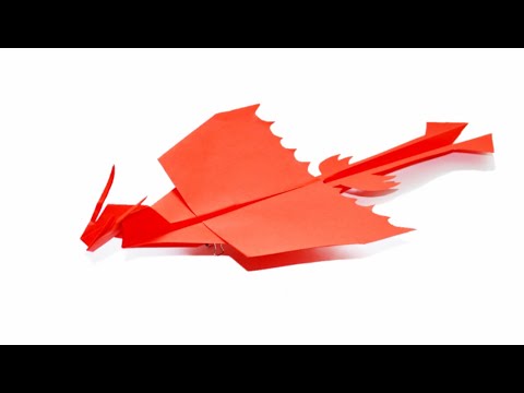 Видео: Как сделать самолётик из бумаги который хорошо летает✈ бумажный дракон