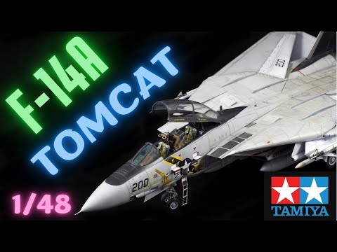 Видео: Tamiya F-14 Tomcat.Сборка и покраска модели.