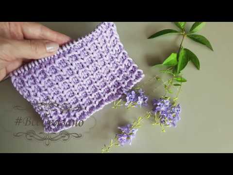 Видео: Шикарный объемный узор для шапок! "Стежок" - необычно и красиво!