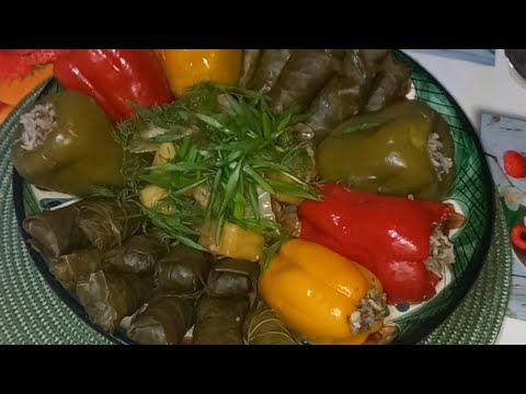 Видео: Голубцый.Долма рецепт. Тәкәш,қазақша рецепт.Голубцый из перцом.Голубцый жасау
