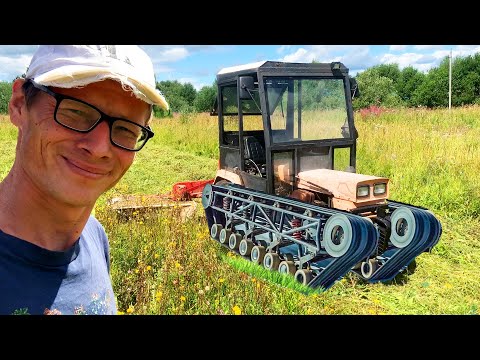 Видео: Кошу сено на продажу на китайском минитракторе!