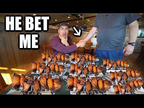 Видео: МЕНЕДЖЕР СТАВИТ, ЧТО Я НЕ СМОЖУ ПОБИТЬ ЕГО РЕКОРД ПО КУРИНЫМ КРЫЛЫШКАМ! Джоэл Хансен