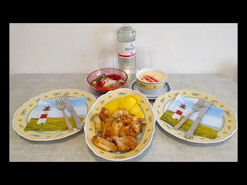 Видео: Соус с перцами!Крылышки с картофелем!