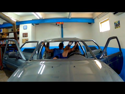 Видео: Priora. вытяжка крыши.