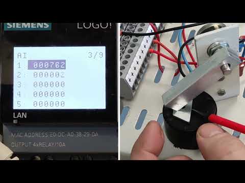 Видео: Измерения с помощью аналоговой системы контроллера SIEMENS  LOGO! Часть 2