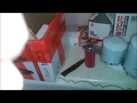 Видео: фильтры, гидронасос, фаркоп - для минитрактора Кубота GT-3