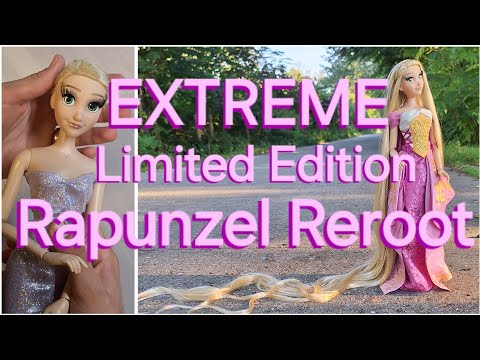 Видео: ЭКСТРЕМАЛЬНАЯ пересадка Рапунцель на куклу Disney ОГРАНИЧЕННОГО тиража с САМЫМИ ДЛИННЫМИ волосами!