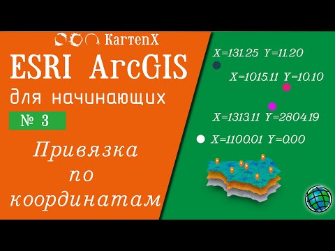 Видео: ArcGIS 10.6 - № 3 Привязка растров по координатам