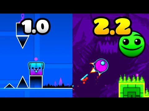 Видео: СОЗДАНИЕ УРОВНЯ Geometry Dash В КАЖДОМ ОБНОВЛЕНИИ!