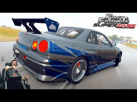 Видео: На пределе! - Nissan Skyline GTR R34 Брайана О'Коннера фул тюнинг Forza Horizon 2 Fast & Furious 2