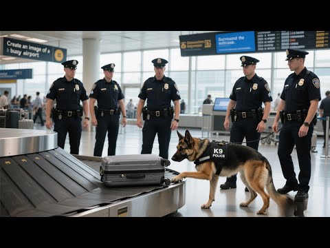 Видео: Полицейская собака укусила чемодан в аэропорту — через несколько секунд весь аэропорт замер!