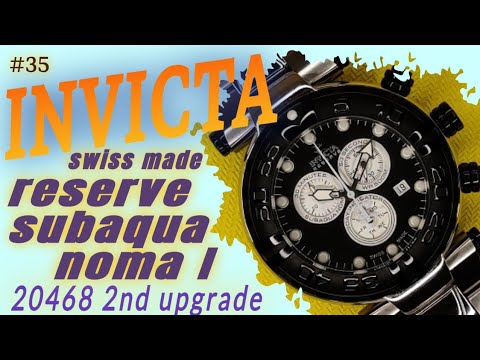 Видео: INVICTA Reserve Subaqua Noma I 20468 Swiss Made, 2й апгрейд. Доведение до идеала.