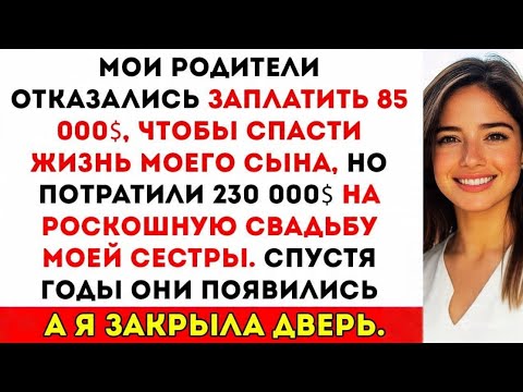 Видео: Мои родители потратили $230 000 на свадьбу сестры, но отказались спасти жизнь моего сына за $85 000.
