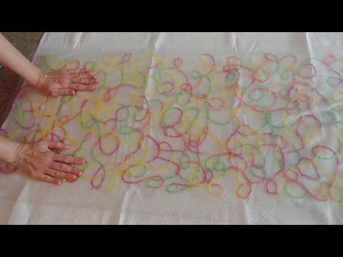 Видео: Крейзи вул мастер класс Занавеска в ванную или душевую Часть 2. Сrazy wool tutorial Shower curtain