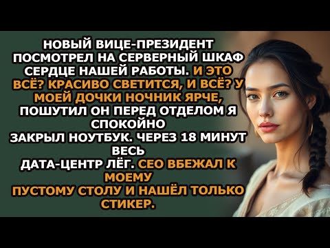 Видео: «Вице президент посмеялся над моим серверным шкафом  Через 18 минут его карьера рухнула
