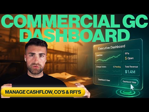 Видео: Настройка панели мониторинга коммерческого GC для руководителей: управление денежными потоками, р...