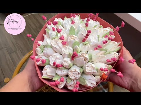 Видео: Букет із зефірних тюльпан 🌷