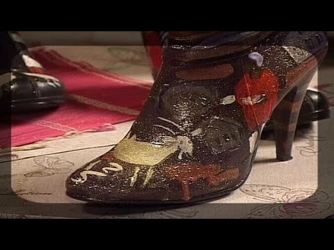 Видео: Расписываем красками старую обувь, сумки и текстиль. Мастер класс. Татьяна Лазарева
