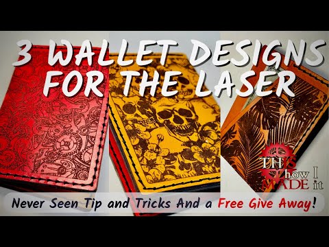 Видео: Лазерные узоры для кожаных кошельков, с новыми советами и рекомендациями — с помощью лазера xTool...
