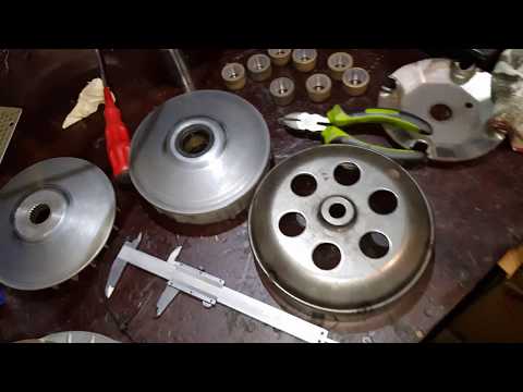 Видео: Настройка вариатора. (sym 400)