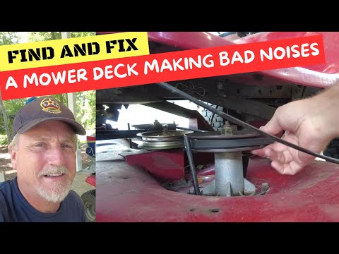 Видео: Найдите и устраните неприятные шумы в деке газонокосилки