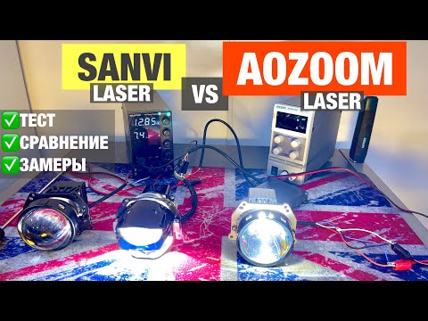 Видео: Aozoom laser vs Sanvi laser test сравнение тест билед