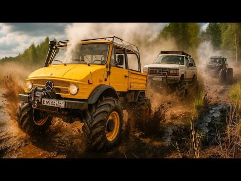 Видео: Unimog ГИГАНТ ЧТО МОЖЕТ против Багги БТР и Ford Bronko ОФФРОУД МОНСТРЫ с 50" колёсами на бездорожье