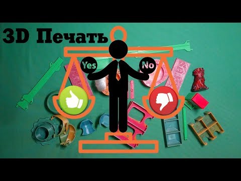 Видео: [3D Printer Home] Нужен ли 3D принтер дома? Первое впечатление. Плюсы и минусы домашней 3Д печати.