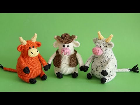 Видео: МК Бычок вязаная игрушка крючком.