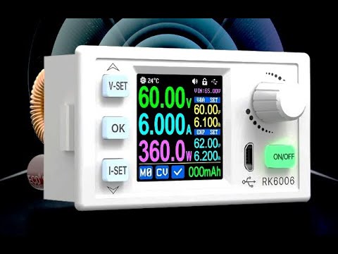 Видео: Регулируемый блок питания 0-60V/0-6А RK6006