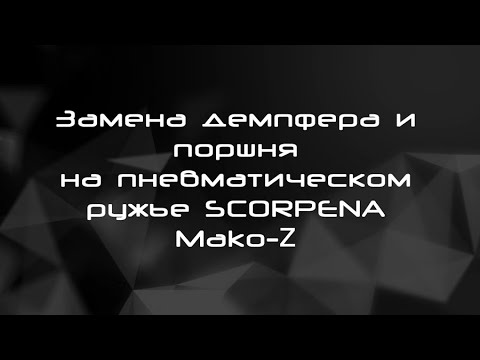Видео: Замена демпфера и поршня на пневматическом ружье SCORPENA Mako-Z