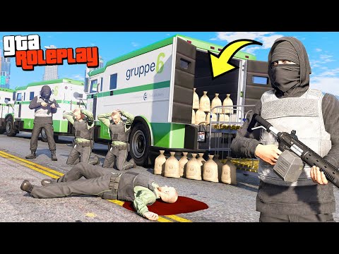 Видео: ОГРАБЛЕНИЕ КОЛОННЫ ИНКАССАТОРОВ! Мы были близки к провалу... - GTA 5 RP Radmir (Моды ГТА 5)