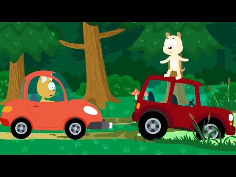 Видео: Котёнок и волшебный гараж - Лебёдка | Мультфильмы для детей про машинки