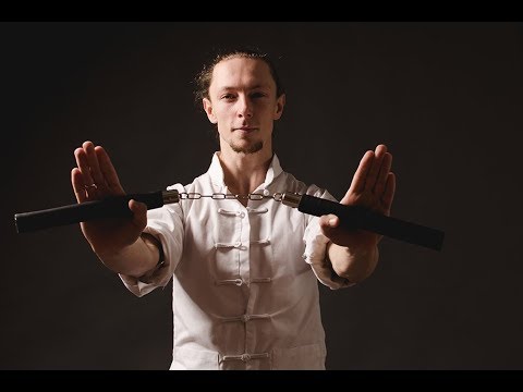 Видео: Прикладные техники с нунчаками. 1 часть -  круговой перехват.