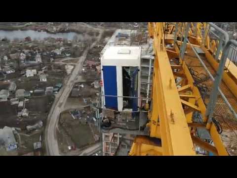 Видео: Весной с ума сходит даже электроника. Башенный кран POTAIN