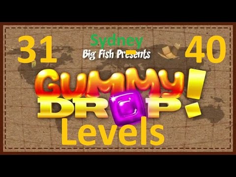 Видео: Конфетки! Gummy Drop! - Sydney - Сидней  Level  31 - 40 + Helping hand (31 - 40 уровень) прохождение
