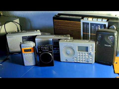 Видео: Мои мини-радиоприемники Grundig, Philips, Sony ICF