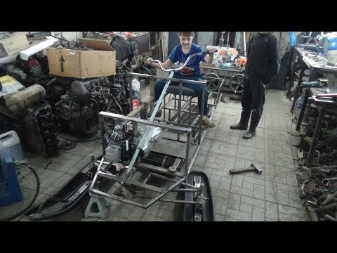 Видео: Самодельный снегоход 02 ,часть №10 рулевое .