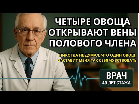 Видео: Эти 4 ОВОЩА улучшают кровообращение и интимное здоровье после 60