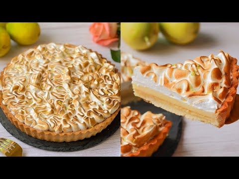 Видео: Пирог с лимоном, миндалем и безе: все секреты успеха. Безе без термометра.