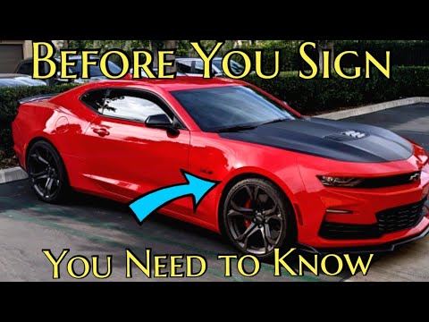 Видео: Покупаете новый Camaro? Ознакомьтесь с этими советами, прежде чем подписывать договор.
