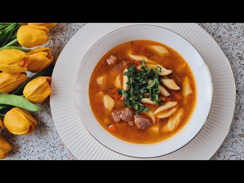Видео: Когда нет ВРЕМЕНИ готовлю вот ТАКОЕ ВКУСНОЕ и сытное БЛЮДО. Просто нарежьте ТЕСТО ножницами 