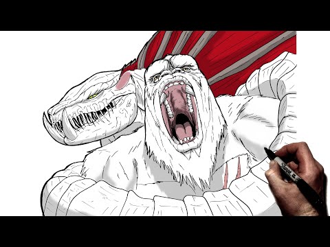 Видео: Как нарисовать Конга против Варбата | Пошаговое руководство | Monsterverse